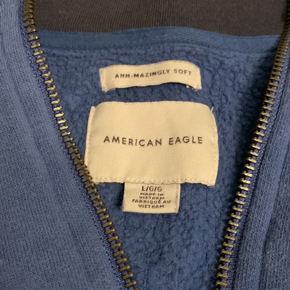 American Eagle Super Soft Quarter Zip - Picture 2 of 3